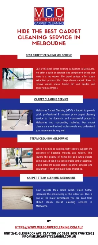 Hire The Best Carpet Cleaning Service In Melbourne