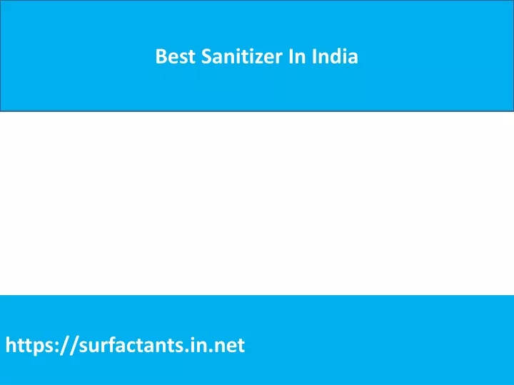 best sanitizer in india