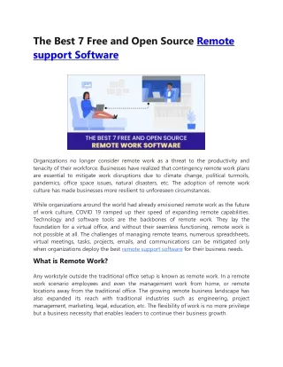 The Best 7 Free and Open Source Remote support Software-converted