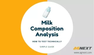 MIlk Composition Analysis & Adulteration Test