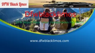 DFW Airport Black Limos Transportation Fort Worth