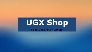 Race Simulator Setup - UGX Shop