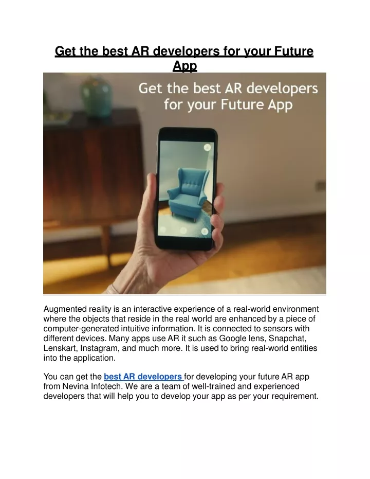 get the best ar developers for your future app