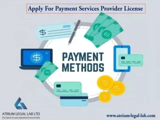 Apply For Payment Services Provider License