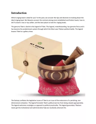 What is tibetan singing bowl used for