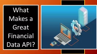 What Makes a Great Financial Data API
