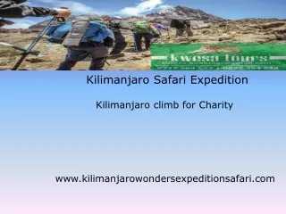 Kilimanjaro climb for Charity