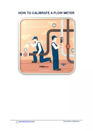 HOW TO CALIBRATE A FLOW METER