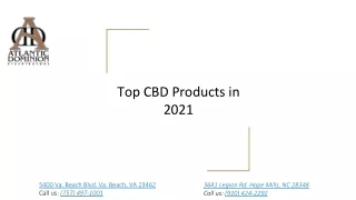 Top CBD Products in 2021
