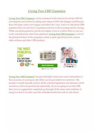 Living Tree CBD Gummies
