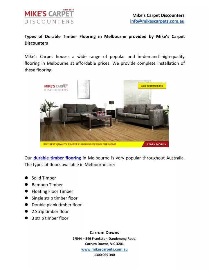 mike s carpet discounters info@mikescarpets com au