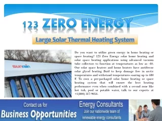 Large Solar Thermal Heating System