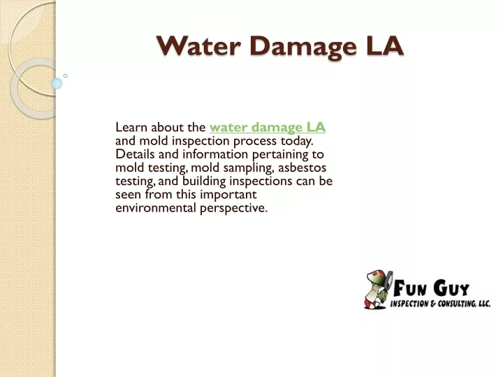 water damage la