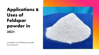 Applications & Uses of Feldspar powder in 2021