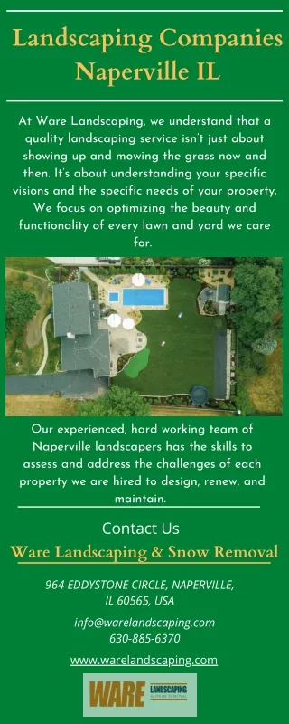 Landscaping Companies Naperville IL