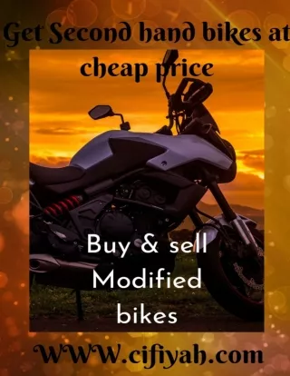 Get Second Hand Modified Bikes for Sale in Bangalore at Cheap Prices