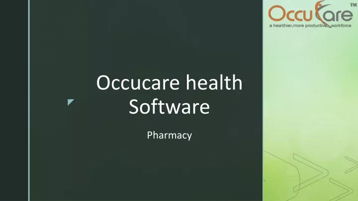 occucare health software