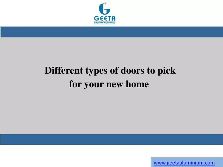 different types of doors to pick for your new home