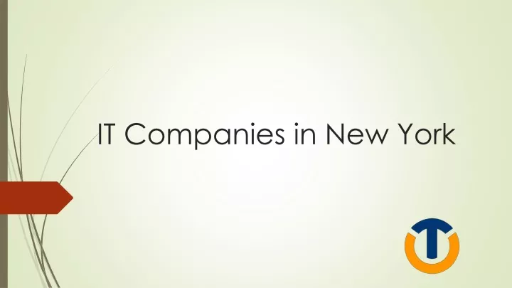 it companies in new york