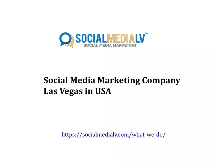 social media marketing company las vegas in usa