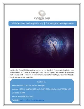 vcio services in orange county