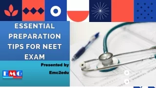 Essential Preparation Tips for NEET Exam