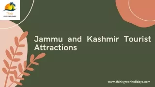 Jammu and Kashmir Tourist Attractions