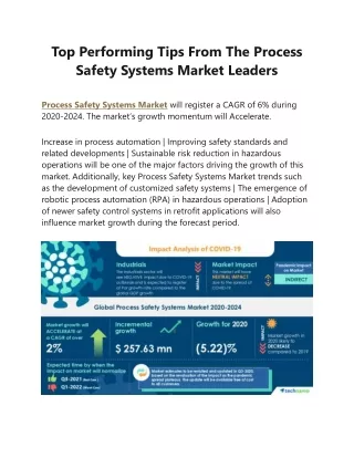 Top Performing Tips From The Process Safety Systems Market Leaders