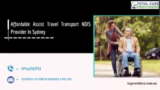 Affordable Assist Travel Transport NDIS Provider In Sydney