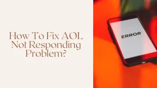 how to fix aol not responding problem
