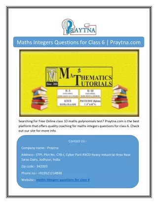 maths integers questions for class 6 praytna com