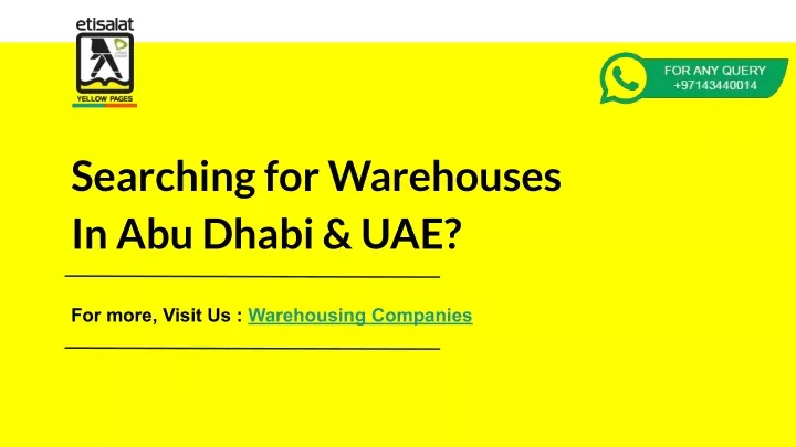 searching for warehouses in abu dhabi uae