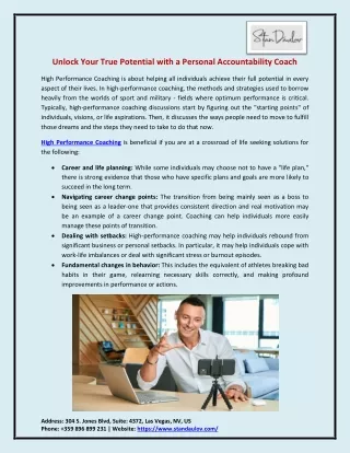 Unlock Your True Potential with a Personal Accountability Coach