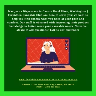 Knowledgeable Budtenders | Dispensary Near Me in Carson WA