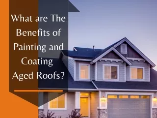 What are The Benefits of Painting and Coating Aged Roofs?