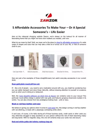 5 affordable accessories to make your