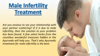 Male Infertility Treatment in Ayurveda