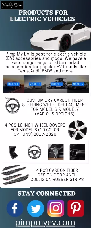 Products for Electric Vehicles - PimpMyEV for Electric Vehicle