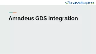 amadeus gds integration