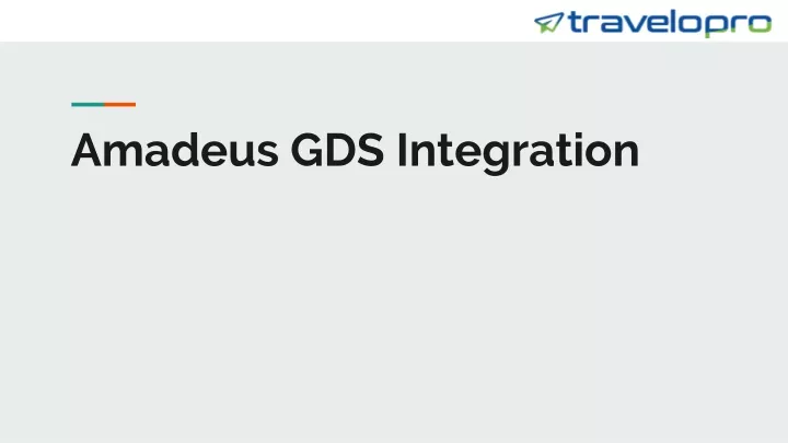 amadeus gds integration