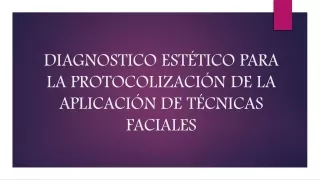 Valoración estética facial