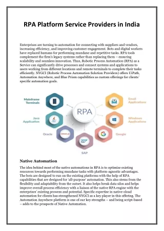 rpa platform service providers in india