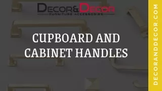 Classic & Modern Kitchen Door & Drawer Handles at Decor and Decor