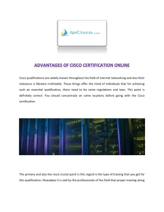 cisco qualifications are widely known throughout