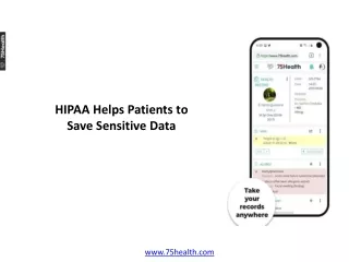 hipaa helps patients to save sensitive data