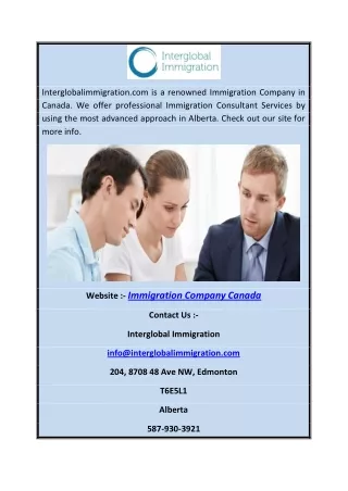 Immigration Company Canada | Interglobalimmigration.com