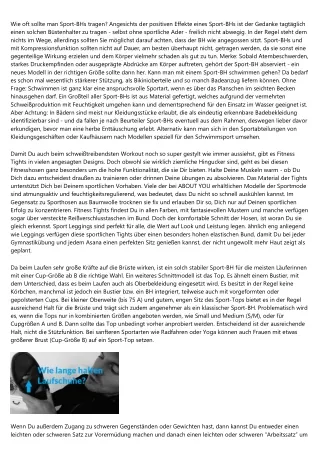 wie oft sollte man sport bhs tragen angesichts