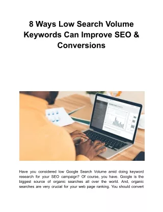 8 ways low search volume keywords can improve
