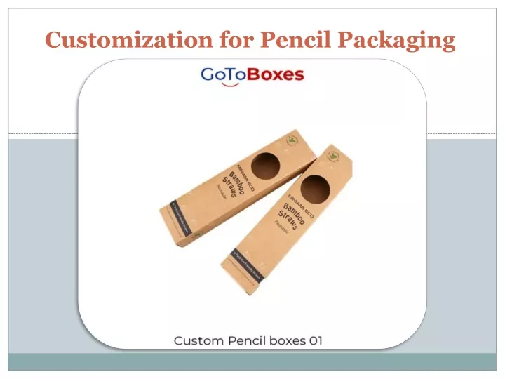 customization for pencil packaging