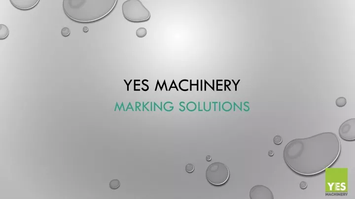 yes machinery marking solutions